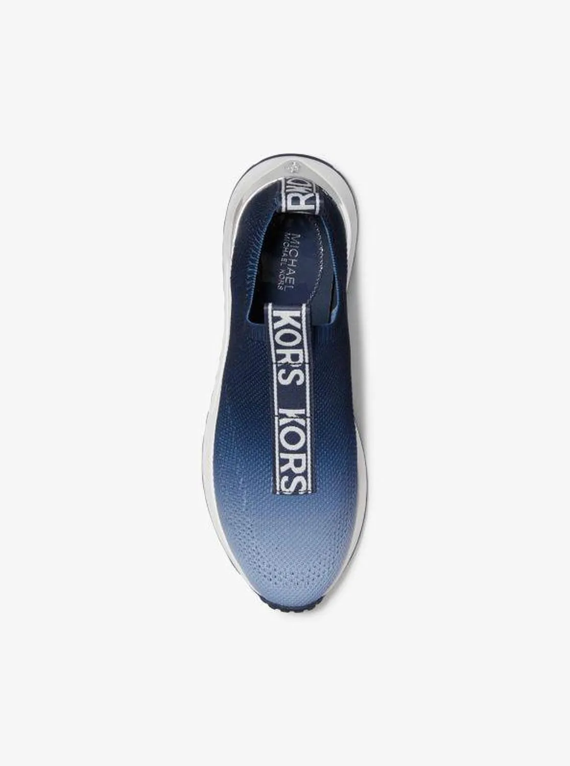 Bodie Logo Tape Ombré Stretch Knit Slip-On Trainer