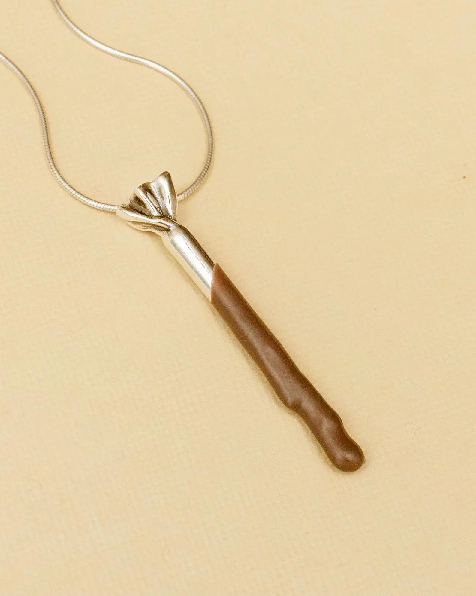 Chocolate Taffy Pendant