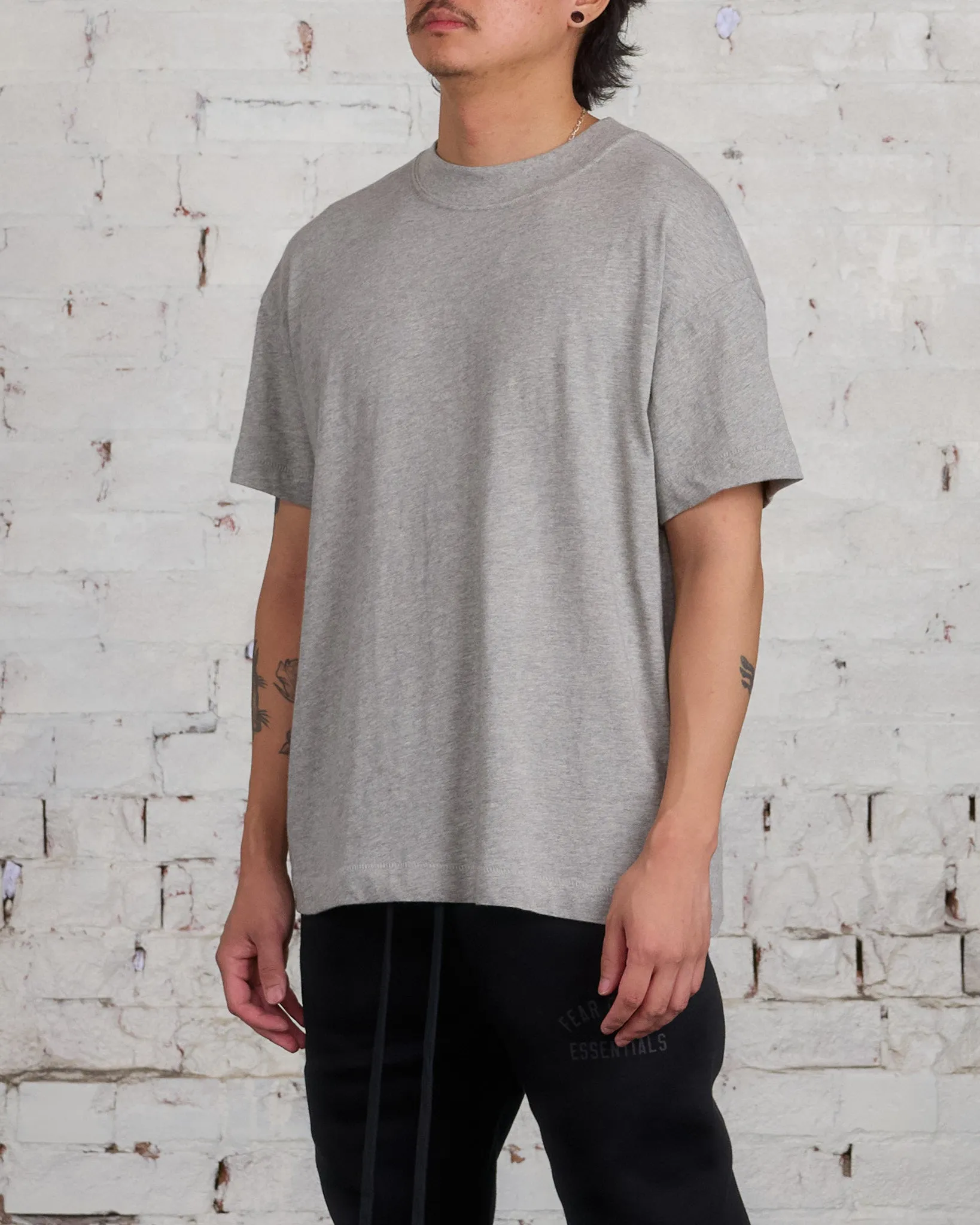 Fear of God Essentials 3-Pack Tri-Blend Tee Dark Heather