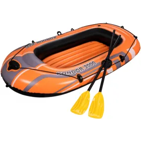 Inflatables and Rafts Bestway 95" X 56" Kondor 3-Person Raft SET with Oars & Pump