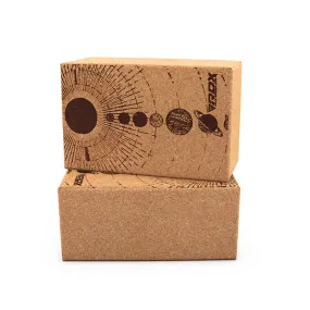 RDX D4 Cork Yoga Block Non-Slip Brick