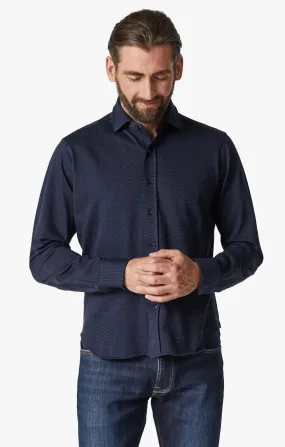 Structured Shirt In Navy Blue