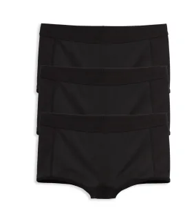 Tucking Boy Shorts 3-Pack - X= Black