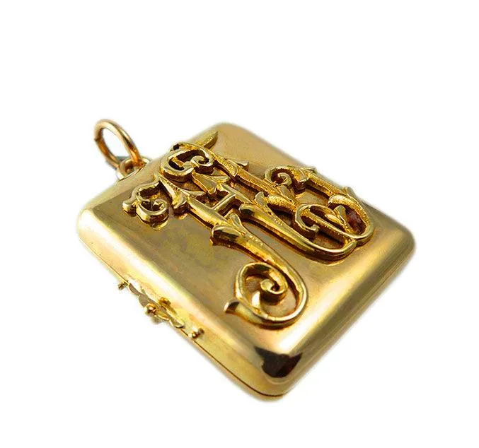 Victorian 15ct Gold Initial Locket